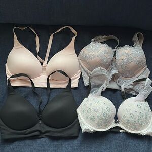 Four 34D Victoria Secret Bras